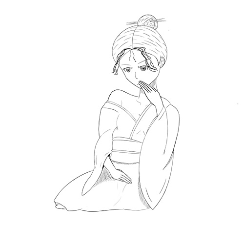 Kimono sketch